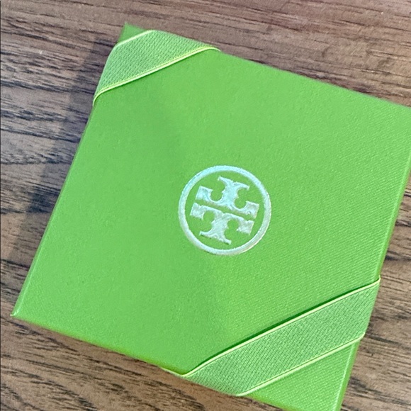 Tory Burch Gold Yellow, Green Blue Dangle Earrings Authentic - Picture 7 of 7